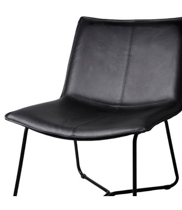 Poltrona Bibiana Corino Preto Aço Preto - 75810