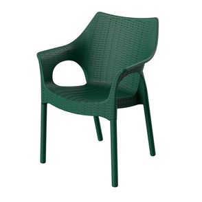 Cadeira Relic Polipropileno Verde Alecrim Pés Alumínio com PP Verde Alecrim - 75892