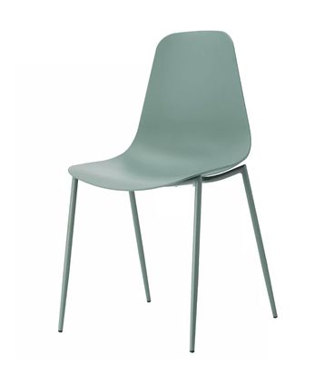 Cadeira Miami Polipropileno e Base em Aço Verde Aloe - 71796