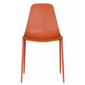 Cadeira Miami Polipropileno e Base em Aço Terracota - 71799