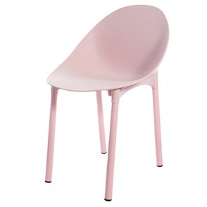 Cadeira Pétala PP Quartzo Rose Com Pés Alumínio e PP Quartzo Rose - 75910