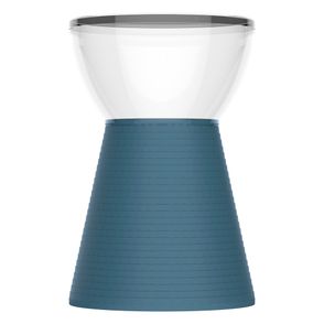 Banqueta Sili Assento Policarbonato Cristal Base PP Lazuli - 75928