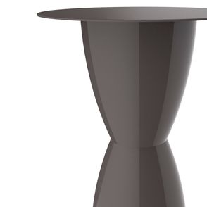 Mesa Redonda Bery Polipropileno Cinza Mushroom 60cm - 75973