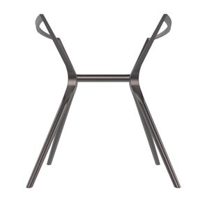 Base de Mesa Baletto Para 04 Lugares Alumínio Titânio - 76038