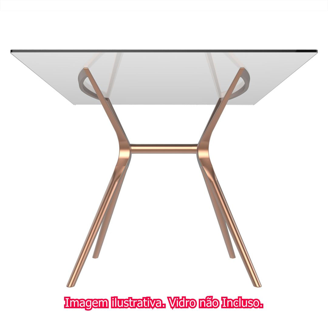 Base-de-Mesa-Baletto-Para-04-Lugares-Aluminio-Rose---76039