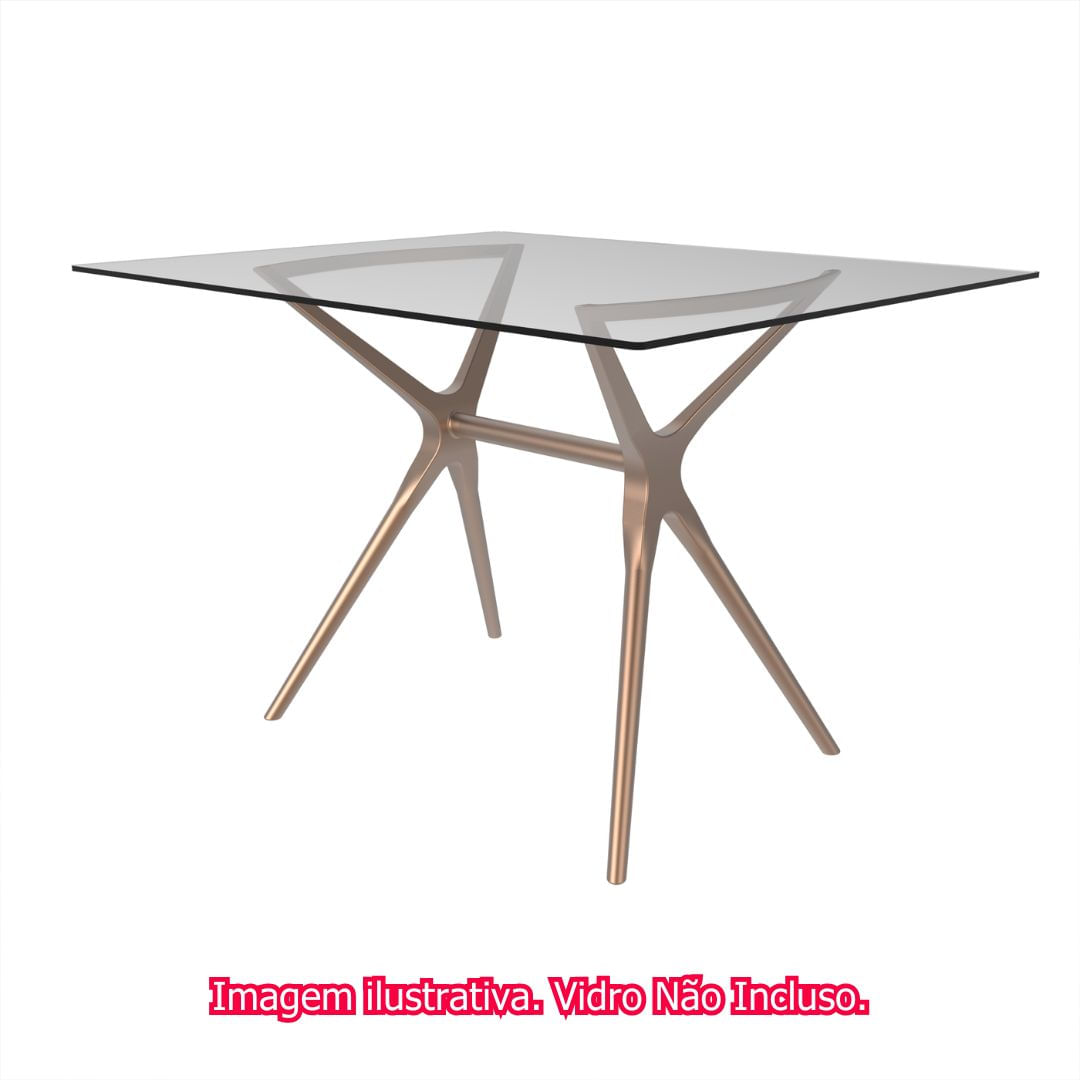 Base-de-Mesa-Baletto-Para-06-Lugares-Aluminio-Rose---76046