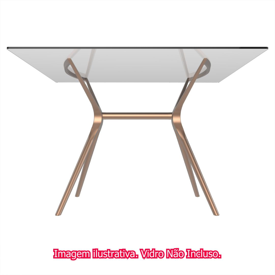 Base-de-Mesa-Baletto-Para-06-Lugares-Aluminio-Rose---76046