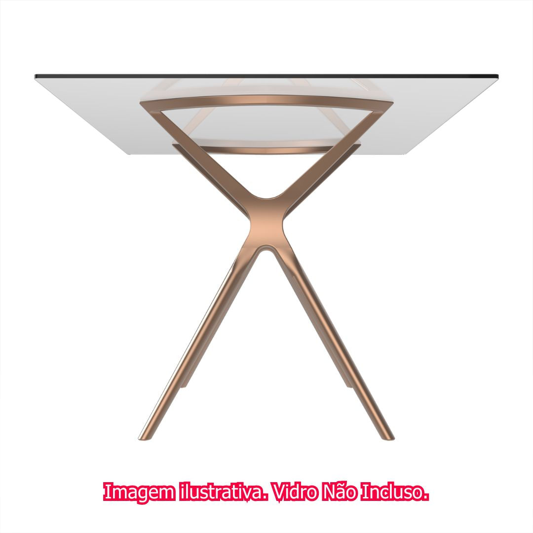 Base-de-Mesa-Baletto-Para-06-Lugares-Aluminio-Rose---76046