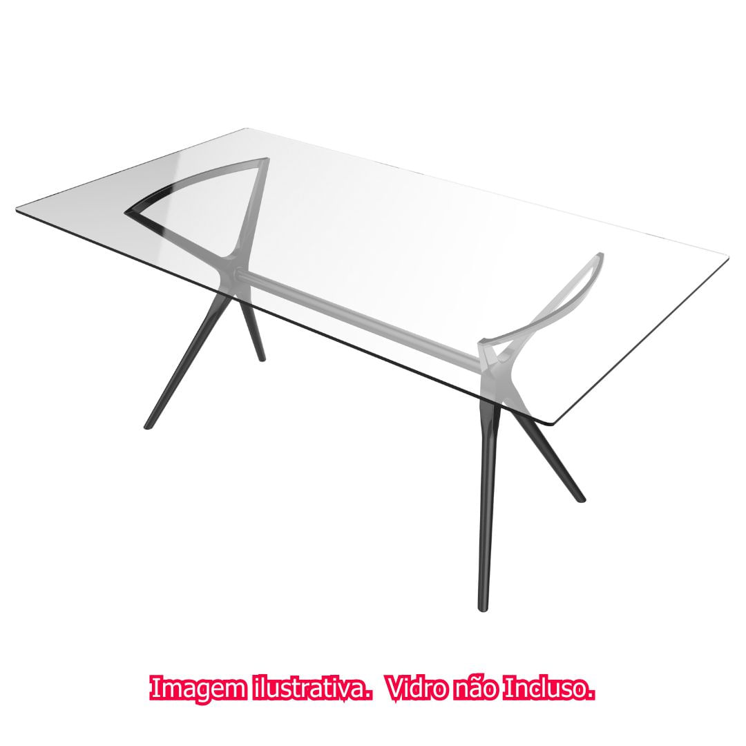 Base-de-Mesa-Baletto-Para-08-Lugares-Aluminio-Preto---76082