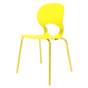 Cadeira Eclipse Amarelo Pés Aço Carbono Amarelo - 76100