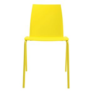 Cadeira Loft PP Amarelo Pés Aço Carbono Amarelo - 76131