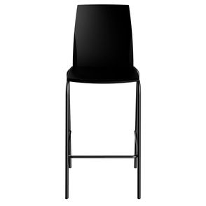 Banqueta Loft PP Preto Pés Aço Carbono Preto - 76133