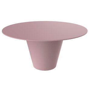 Mesa de Centro Redonda Fluo Polipropileno Calla Rose 60cm - 76173