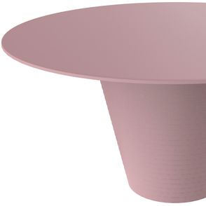 Mesa de Centro Redonda Fluo Polipropileno Calla Rose 60cm - 76173