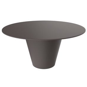 Mesa de Centro Redonda Fluo Polipropileno Cinza Mushroom 60cm - 76174