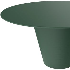 Mesa de Centro Redonda Fluo Polipropileno Verde Alecrim 60cm - 76175