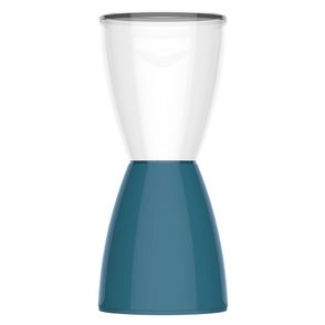 Banqueta Bery Assento Policarbonato Cristal Base PP Lazuli - 76213
