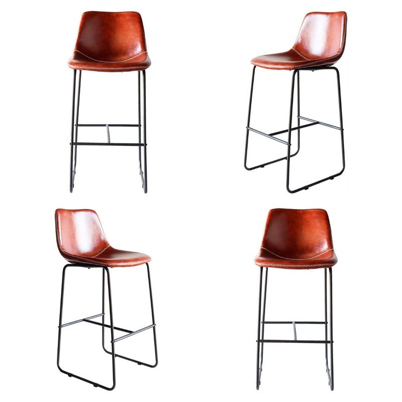 Kit04BanquetasCouroEcologicoOxfordConhaqueBaseAco76290