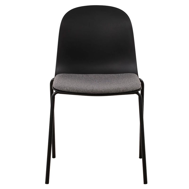 Kit04CadeirasBilbaoPolipropilenoPretoBaseEmAco76318