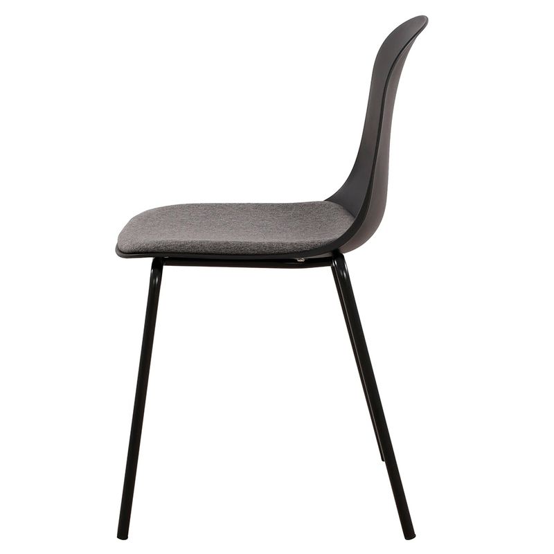 Kit04CadeirasBilbaoPolipropilenoPretoBaseEmAco76318