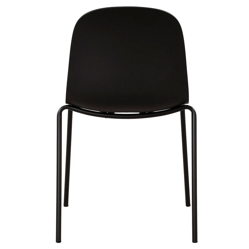 Kit04CadeirasBilbaoPolipropilenoPretoBaseEmAco76318