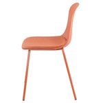 Kit04CadeirasBilbaoPolipropilenoTerracotaBaseEmAco76367