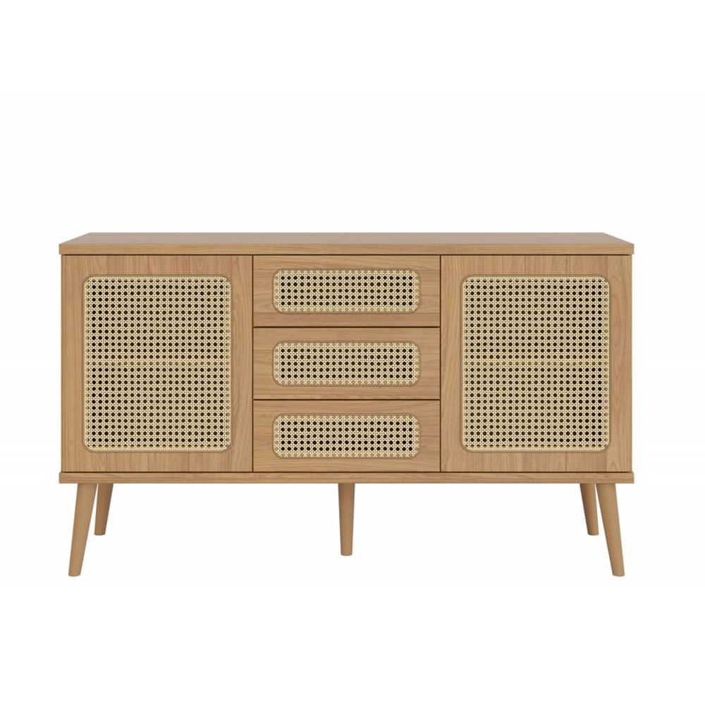 Balcao-Future-2-Portas-3-Gavetas-Freijo-com-Palha-Natural-135cm