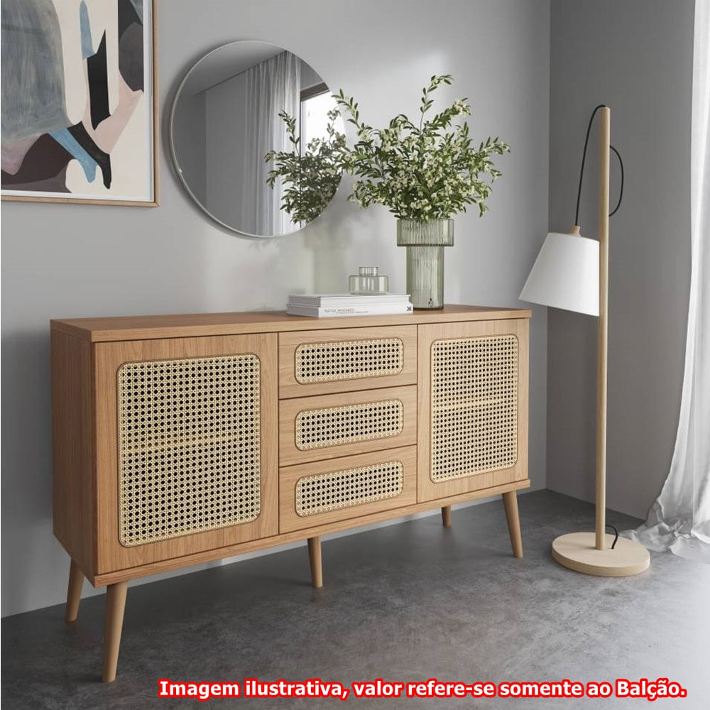 Balcao-Future-2-Portas-3-Gavetas-Freijo-com-Palha-Natural-135cm