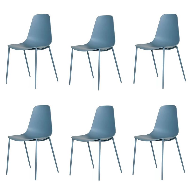 Kit06CadeirasMiamiPolipropilenoeAcoAzulSonhoDistante76432