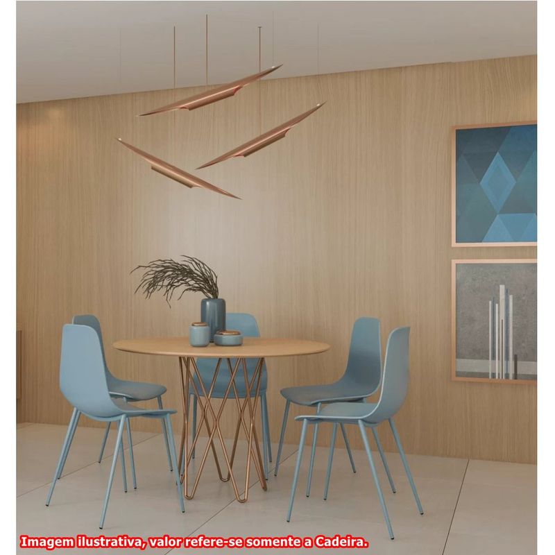 Kit06CadeirasMiamiPolipropilenoeAcoAzulSonhoDistante76432