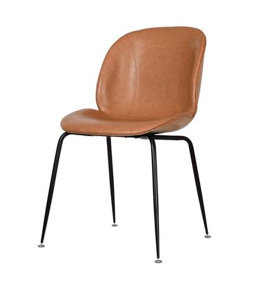 Kit 04 Cadeiras Dinamarca Corino Caramelo - 76515