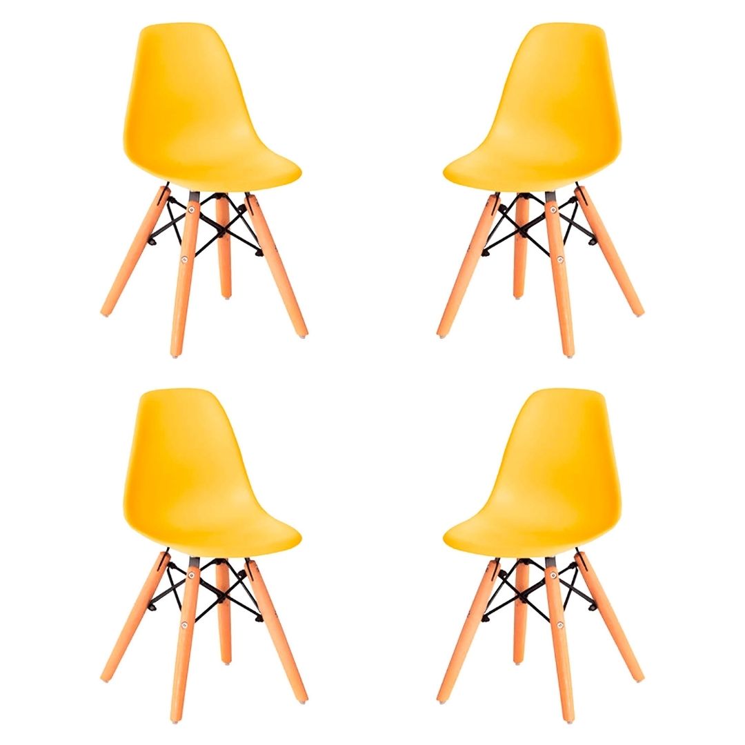 Kit-04-Cadeiras-Eames-Infantil-Amarelo-Base-Madeira---76523