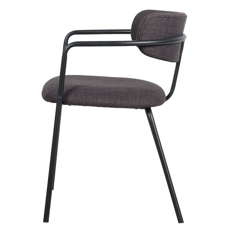 Kit04CadeirasGironaTecidoGrafiteBaseAcoCarbonoPreto76527