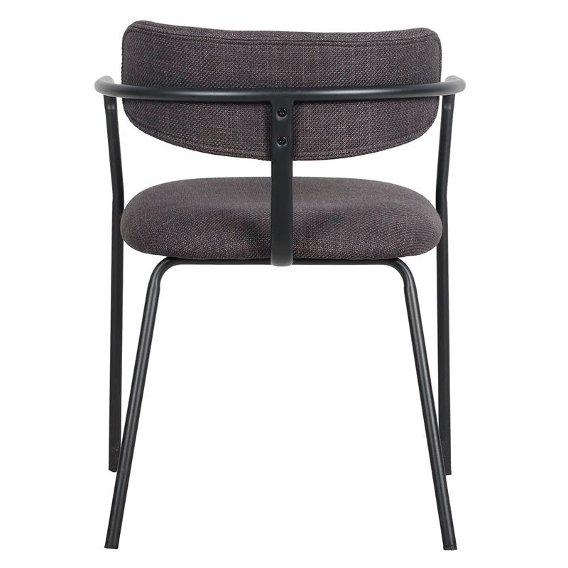 Kit04CadeirasGironaTecidoGrafiteBaseAcoCarbonoPreto76527