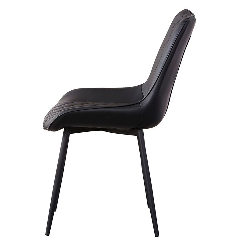 Kit04CadeirasHaifaCorinoPretoBaseAcoPreto76537