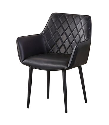 Kit 04 Cadeiras Marrakesh Corino Preto Base Aço Preto - 76548