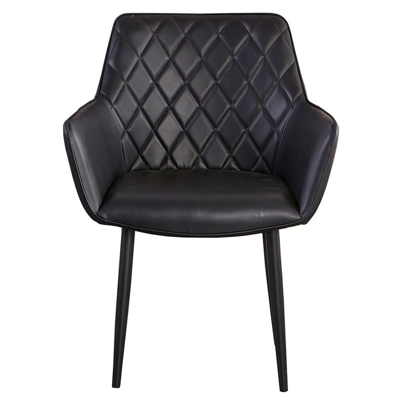 Kit04CadeirasMarrakeshCorinoPretoBaseAcoPreto76548