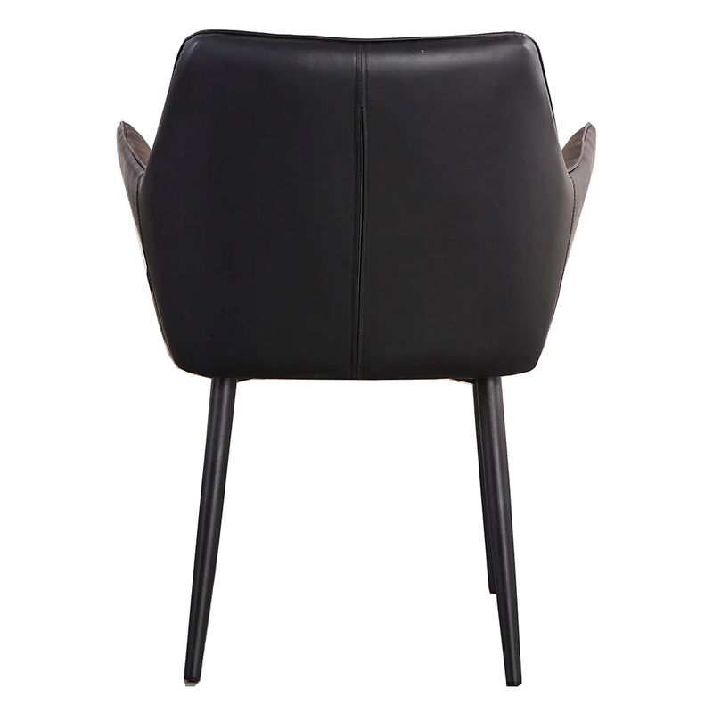 Kit04CadeirasMarrakeshCorinoPretoBaseAcoPreto76548