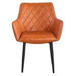 Kit04CadeirasMarrakeshCorinoCarameloBaseAcoPreto76549