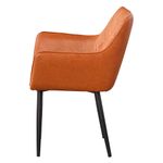 Kit04CadeirasMarrakeshCorinoCarameloBaseAcoPreto76549