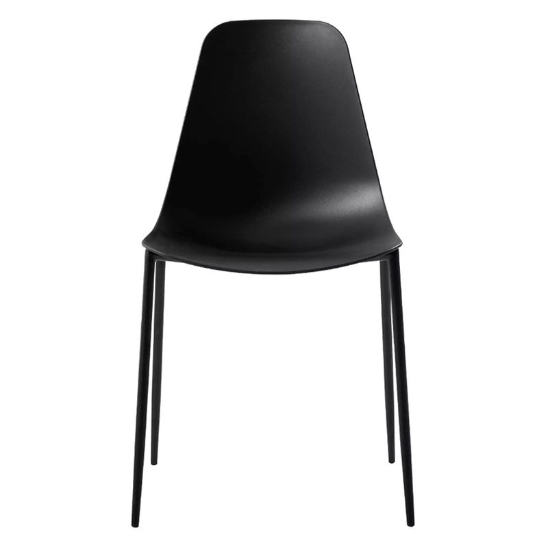 Kit 06 Cadeiras Miami Polipropileno Preto - 76550