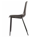 Kit 06 Cadeiras Miami Polipropileno Preto - 76550