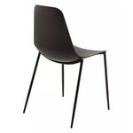Kit 06 Cadeiras Miami Polipropileno Preto - 76550