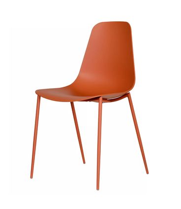Kit 06 Cadeiras Miami Polipropileno Terracota - 76554