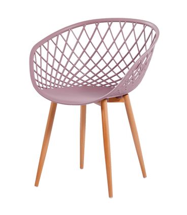 Kit 04 Cadeiras Mônaco Polipropileno Camurça Base Aço - 76555