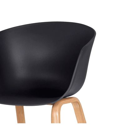 Kit 04 Cadeiras Toledo Preto Base Aço - 76575