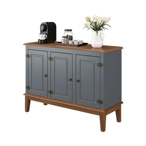 Buffet Antoine 3 Portas Cinza 114cm - 60744