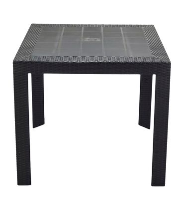 Mesa Ibiza Polipropileno Preto 80cm - 76602