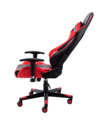 Cadeira Gamer One Shot Corino Preto e Vermelho Base e Rodízio Nylon - 76622