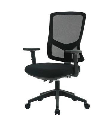 Cadeira Londres Diretor Tela Preta Base Nylon com Rodízio - 76634